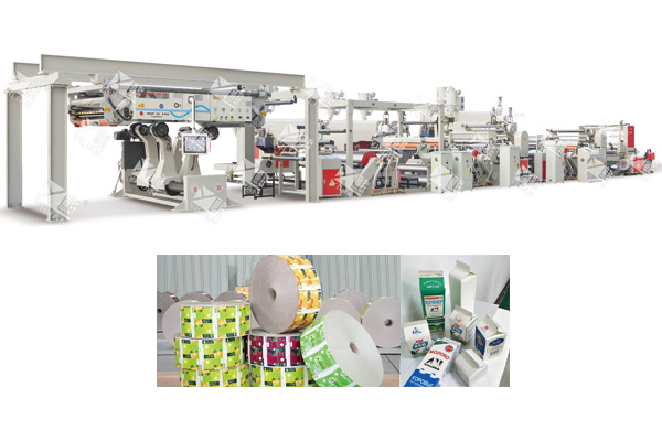WSFM1100-2000液體奶,飲料紙盒專用材料擠出復(fù)合淋膜機